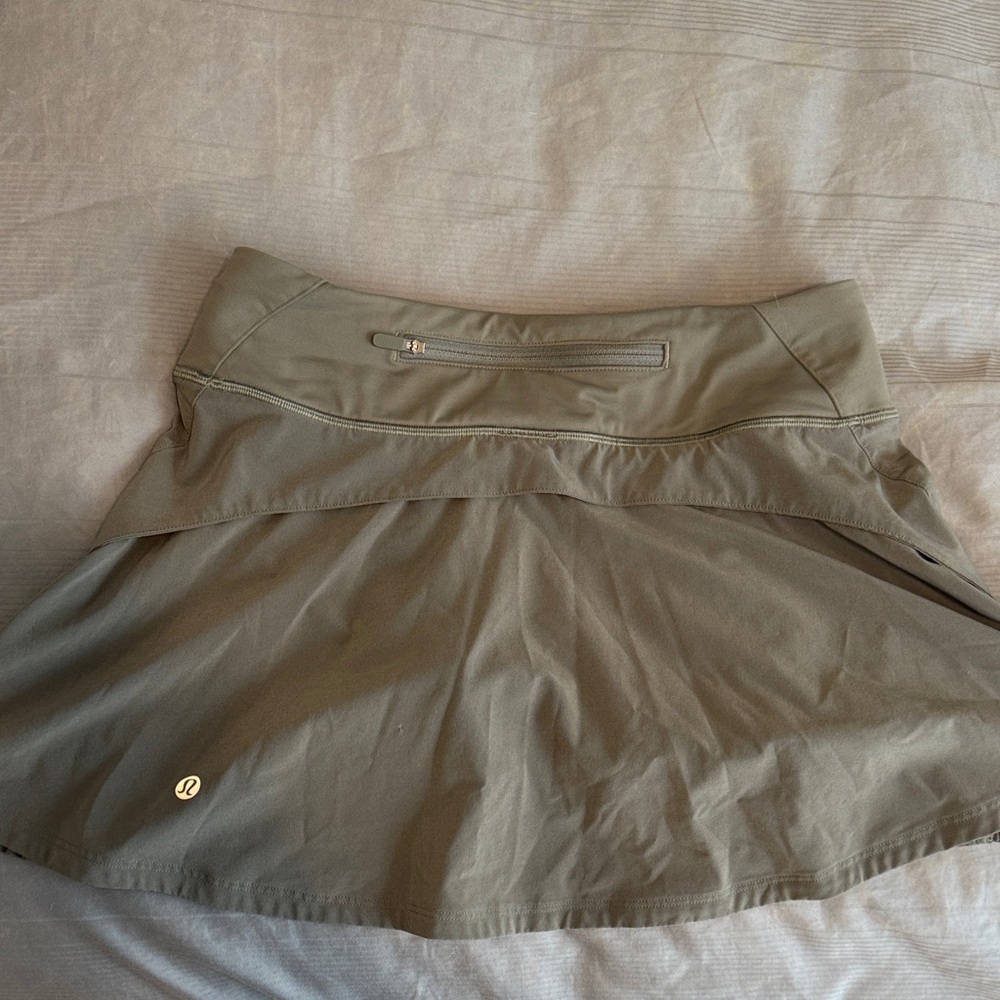 lululemon Olive Green Tennis Skirt